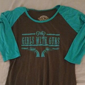 Teal and Gray Kids Shirt